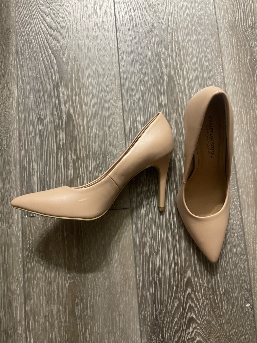 Christian Siriano Blush Pointed-Toe Stiletto Pumps